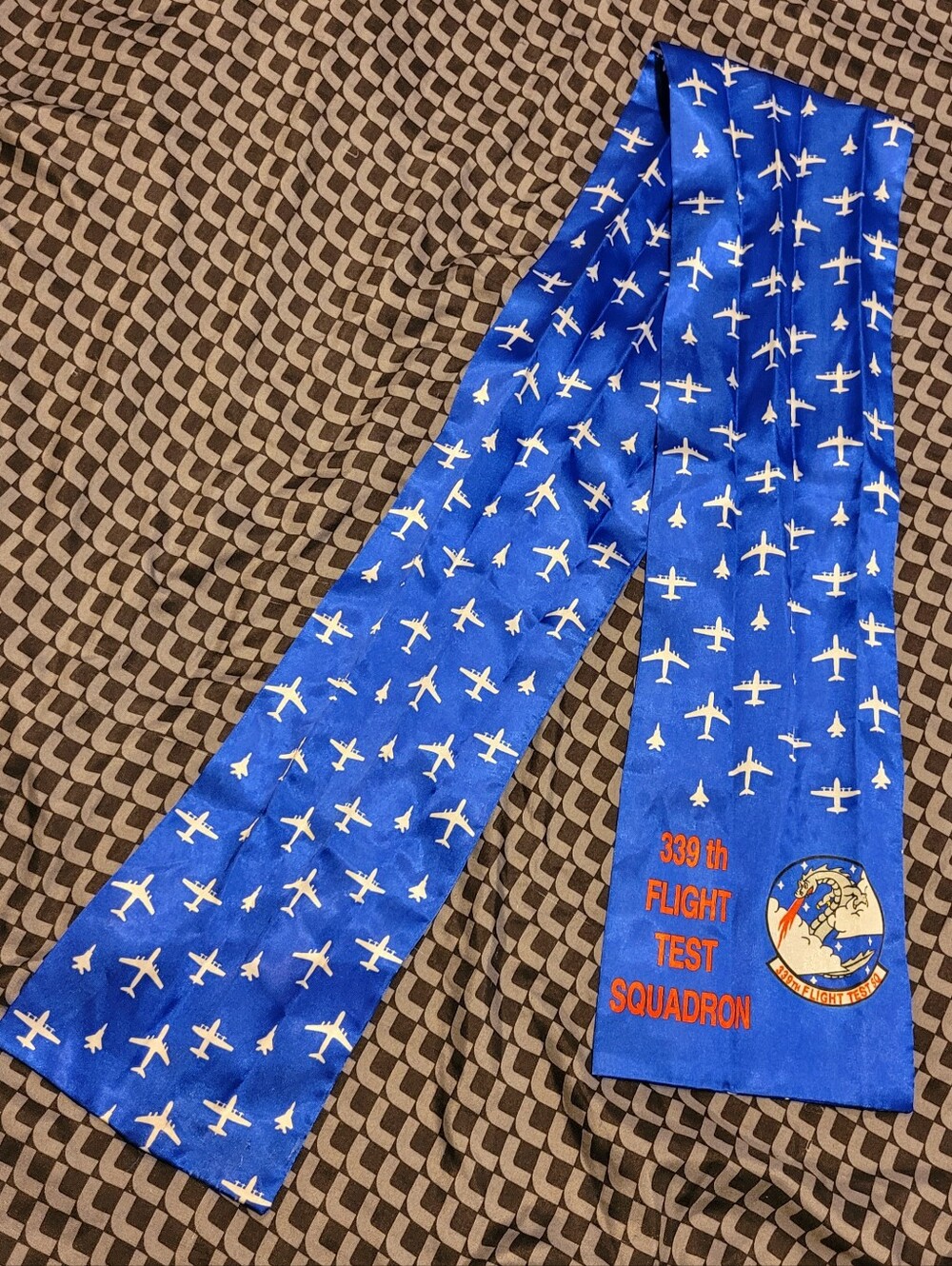 Official U. S. Air Force 339th Flight Test Squadron Military Silk Flight Scarf